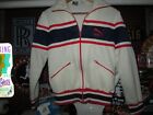 GRAIL Puma Vtg 70s 1980s 1982 Off White Women's Track jacket sweater RARE Small