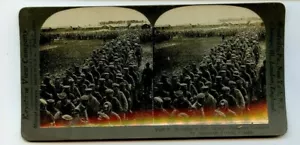 Vintage Stereoview American Soldiers Capture 1.900 German Prisoners World War I - Bild 1 von 2
