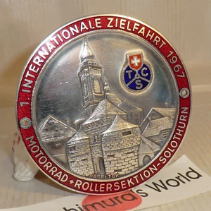 FAHRRAD BADGE Zielfahrt RALLYE TCS Touring Swiss ROLLERSEKTION SOLOTHURN 1967 B9x - Bild 1 von 8