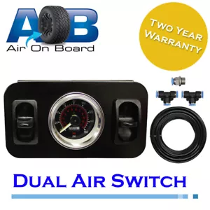 Pressure gauge 220K 160psi air ride suspension twin air bag control firestone - Picture 1 of 5