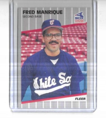 1989 Fleer #503 Fred Manrique Chicago White Sox - Image 1 of 2
