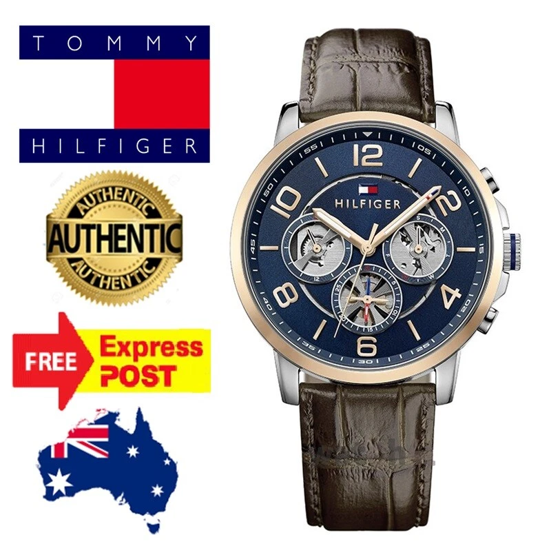 Tommy Hilfiger Keagan Multifunction Leather Chronograph Mens Watch 1791290