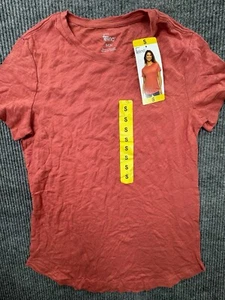 Felina Shirt Women's Size Slub Jersey Crew Neck T-Shirt Dusty Cedar New - Picture 1 of 9