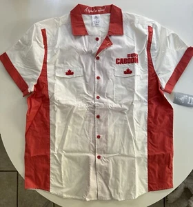 DISNEY PIXAR Toy Story 4 Duke Caboom Adult XL Button Down Short Sleeve Shirt NWT - Picture 1 of 7