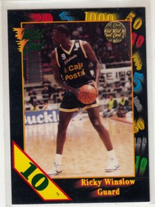 RICKY WINSLOW 1991-92 Wild Card NCAA 10 Stripe Parallel #50 Houston Mint