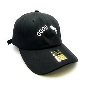 Good Vibes Dad Hat Strapback (Black) - Picture 1 of 2