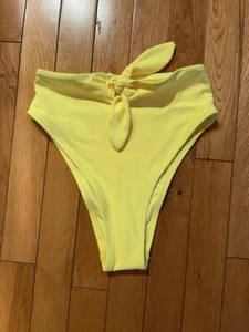 Aerie High Waisted High Cut Cheeky Bikinihose Gelb Größe XS - Bild 1 von 2