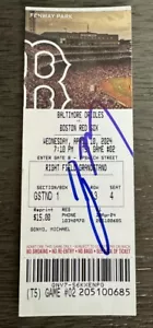 Jackson Holliday Autographed Rare MLB Debut Ticket Stub 4/10/24 Orioles Red Sox - Picture 1 of 3