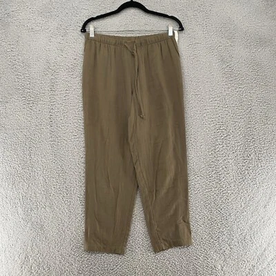 Pantalones Drew Mujer Pequeños Esmoquin Rayas EE. UU. Mae 100% Algodón Anthropologie Verde Foto 1 de 4