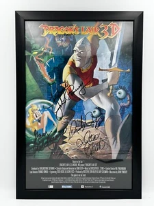 Dragon’s Lair 3D Poster 2002 Signed by D. Bluth, G. Goldman, J. Pomeroy, R. Dyer - Picture 1 of 2