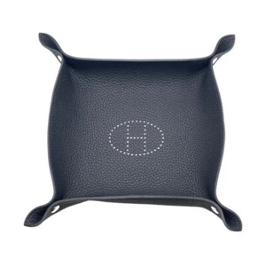 Hermes Mises et Relances H Evelyne Change Tray Jewelry Logo Noir Black - Picture 1 of 6