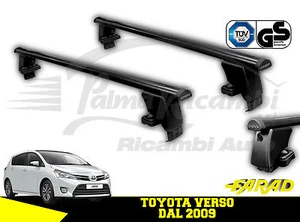 IRON140+BS62 BARRE PORTATUTTO FARAD IN FERRO NERE TOYOTA VERSO DAL 2009 - Foto 1 di 1