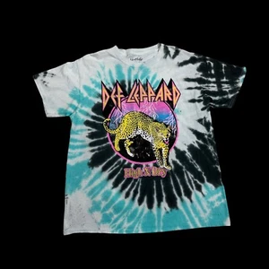 Camiseta gráfica Def Leppard para hombre talla mediana tie dye - Imagen 1 de 8