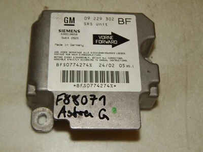 Centralina Airbag Opel Astra G Centralina Airbag 09229302BF F88071 - Immagine 1 di 4