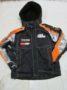 CKX ~ Technowear ~ Snowmobile JACKET w/Hood ~ Youth Sz 12 ~ BLACK/ORANGE/Reflect - Bild 1 von 8