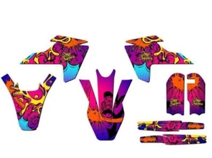 2016-2018 TC 65 Zany Rosa Senge Gráficos Kit Compatible Con Husqvarna - Picture 1 of 10