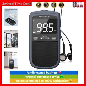 AM FM Walkman Radio:900mAh Rechargeable Portable Transistor Pocket Radio with... - Picture 1 of 8