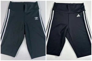 adidas Originals Cycling Shorts Bundle adicolor Prime Green high-waisted Uk 8 - Picture 1 of 17