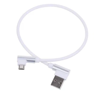 90 Degree Micro USB Data Sync Charging Cable Cord Right Angle Fast Charger Wire - Picture 1 of 7