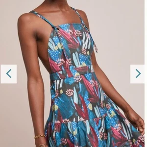 anthropologie eva franco tiered mosaic dress - Picture 1 of 10