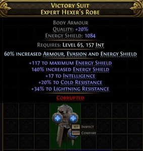 Energy Shield Armor Spark Stromweaver Standard SC Path of Exile 2 PoE 2 - Picture 1 of 1