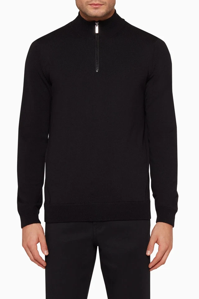 HUGO BOSS x Porsche Borselli Half 1/4 Zip Mock-Neck Wool Sweatshirt Pullover M - Image 1 of 4