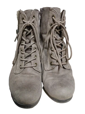 Mujer Botines Gris/Marrón Talla 8.5 Mediano Por White Mountain 2" TACÓN Foto 1 de 4