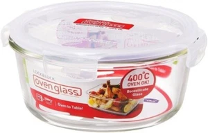 Lock n Lock Eco 900ml Round Oven Glass Container oven safe upto 400°C - Picture 1 of 4