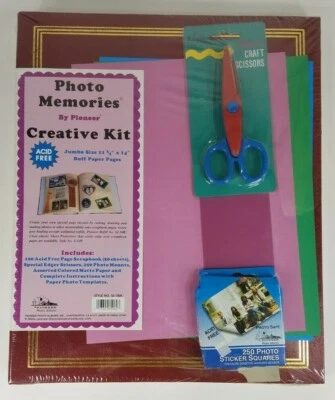 NIP Photo Memories by Pioneer Creative Kit scrapbook photo album w/ accessories - Image 1 of 4