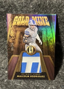 2023 Panini Gold Standard Malcolm Rodriguez Gold Mine 05/24 Lions