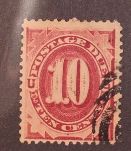 Scott J26 - 10 Cent portofrei - gebraucht - schöne Briefmarke - SCV - 30,00 $ - Bild 1 von 1