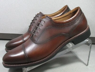 158002 MS50 HOLCOMB ZAPATO PARA HOMBRE 9 M CUERO TOSTADO REAL CON CORDONES JOHNSTON&MURPHY Foto 1 de 4