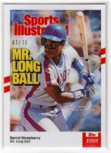 Topps X Sports Illustrated 2021 fresa blanca con rayas rojas #67/70 - Imagen 1 de 3
