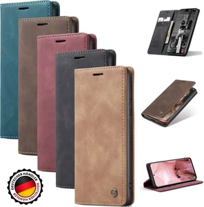 Hülle für Samsung Galaxy Klapphülle Smartphone Kartenfach Magnet Handy Tasche - Bild 1 von 16