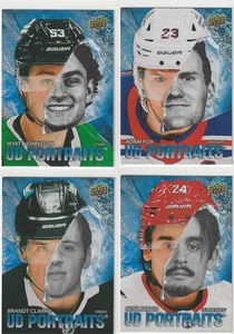 4 2025-'26 UPPER DECK SERIES 1 UD PORTRAITS SPECKLE PARALLELS - Bild 1 von 2
