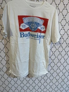 Camiseta retro Budweiser Beer (con licencia oficial) talla grande (8) - Imagen 1 de 2
