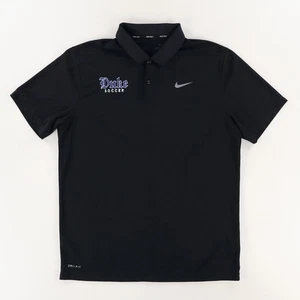 Nike Duke Blue Devils Fußball Solid Poloshirt Schwarz Herren L - Bild 1 von 7