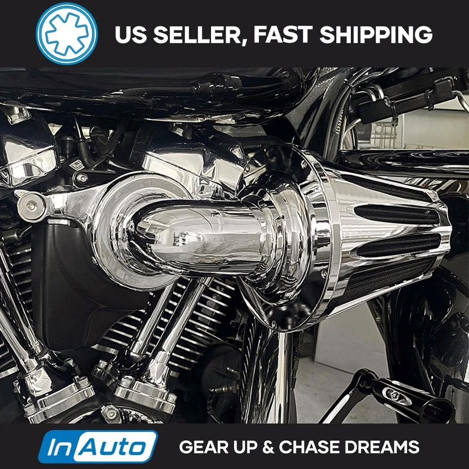 For Harley M8 Road Glide Street Glide Road King Softail Cone Air Cleaner Filters - Image 1 of 4