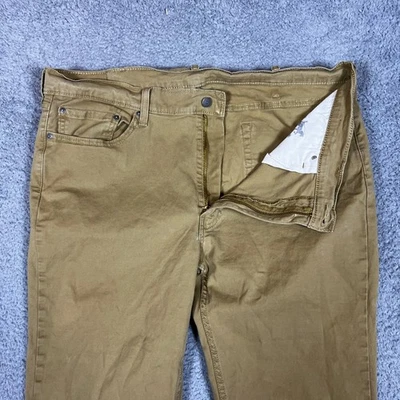 Jeans Levis 514 Para Hombres 42x32 Caqui Tostado Pierna Recta Algodón Informal Formal Oficina Foto 1 de 4