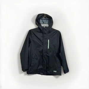 Under Armour Kids Large Youth Storm 2  Cold Gear Jacket With Hood Black - Picture 1 of 9