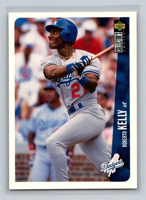 1996 Collector's Choice #184 Roberto Kelly Los Angeles Dodgers Baseball Card - Image 1 of 2