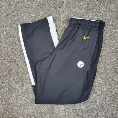 Pantalones de chándal Pittsburgh Steelers para hombre 2XL negros Nike con cordón logotipo de la NFL Foto 1 de 4