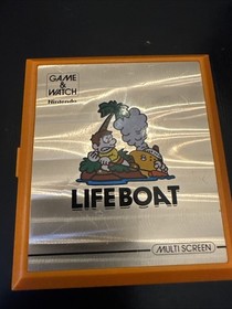 Nintendo Lifeboat Game & Watch TC-58 1983 2 Screen Electronic Game Works Great