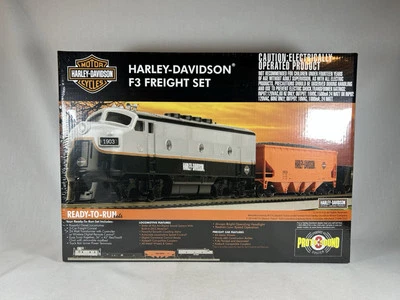 HO MTH Harley Davidson F3A Freight Set Proto Sound 3 80-4004-1 Brand New  - Image 1 of 2