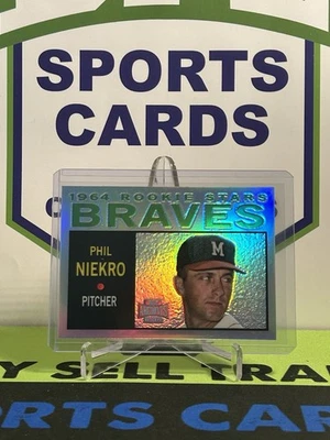 Phil Niekro 2001 Topps Archives Reserve Baseball “Refractor Reprints” BRAVES  - Image 1 of 2