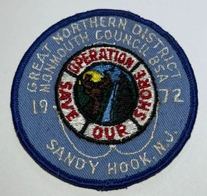 1972 Monmouth Council New Jersey Patch Boy Scout BW5 - Picture 1 of 1