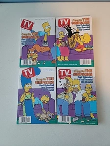 Tv Guide January 3-9 1998 Crazy For The Simpsons Collectors Covers Set Of 4 - Picture 1 of 3