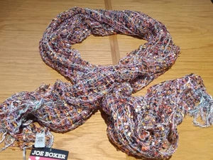 Bufanda de invierno multiusos para mujer Joe Boxer con flecos, multicolor, talla única - Imagen 1 de 3