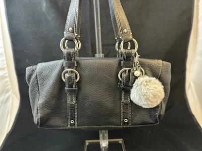 Bolso de Mano Coach 10134 Bolso Chelsea Cierre Giratorio Vintage Cuero Y2K Negro Foto 1 de 4