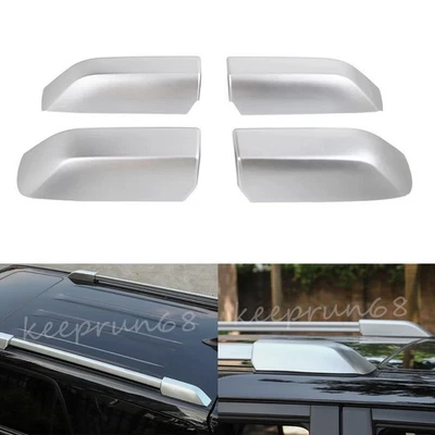 4X Roof Rack Rail End Cover Cap Replacement For Toyota 4Runner 2010-2018 Silver Foto 1 de 4